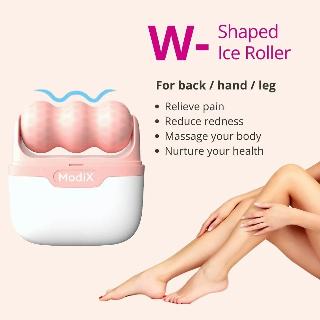 Travel Pink Ice Roller - Skin Care Tools Set