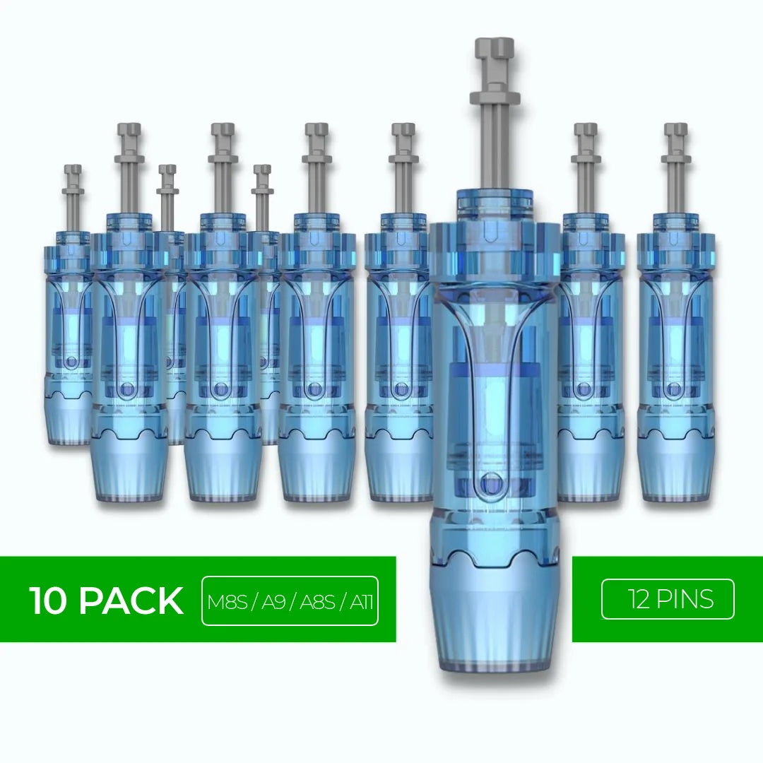 Dr. Pen M8S / A11 / A8S / A9 Cartridges - 10 Pack 12 Needles